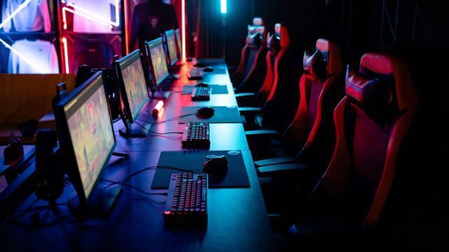 an array of gaming setup