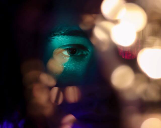 RGB light and Human Eye Photo RGB light and Human Eye Photo