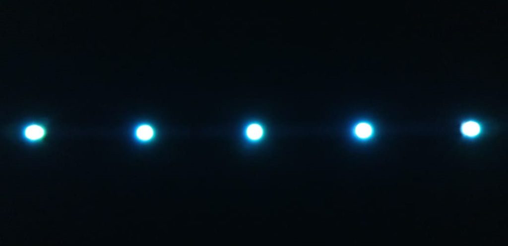 White Light given by a 5050 RGB LED Strip Light, not pure white
