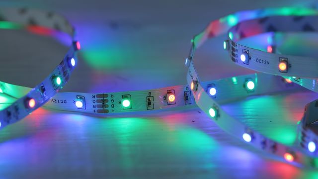 rgb led black light?