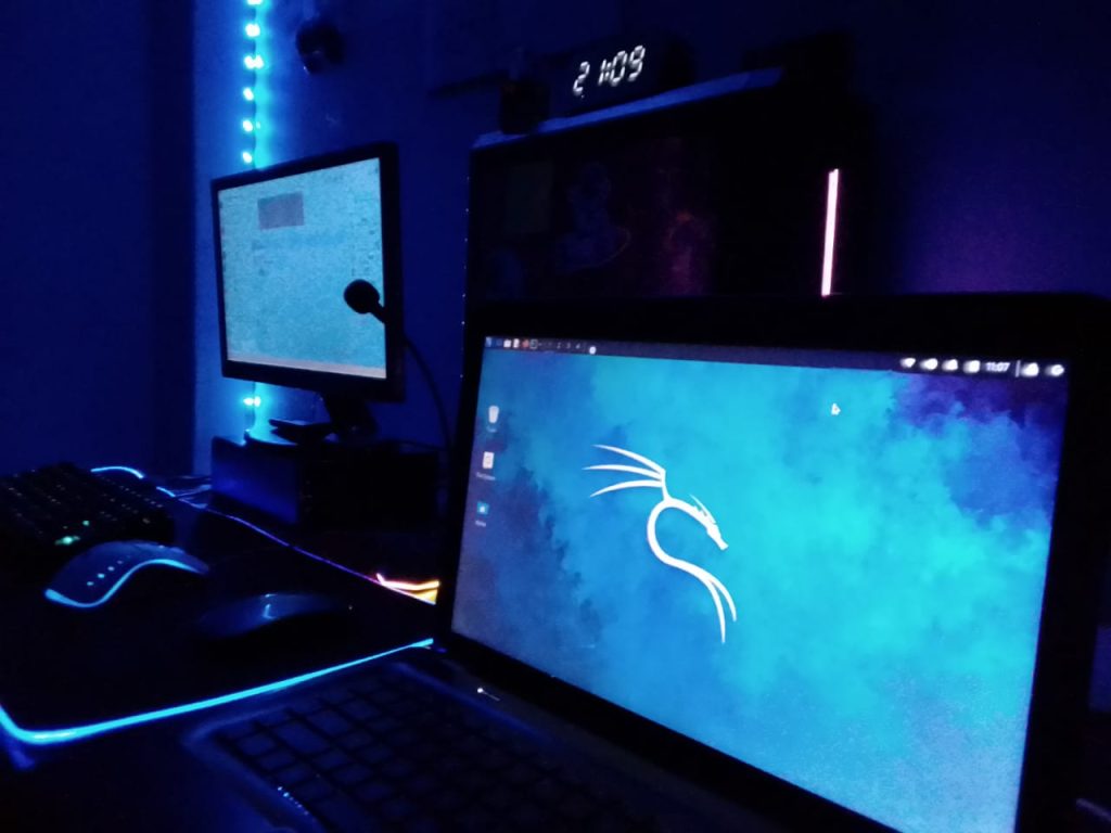 Workstation with RGB Lighting