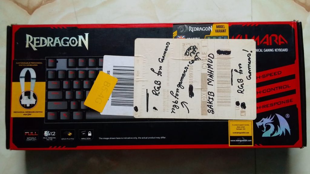 Redragon K552 Kumara box